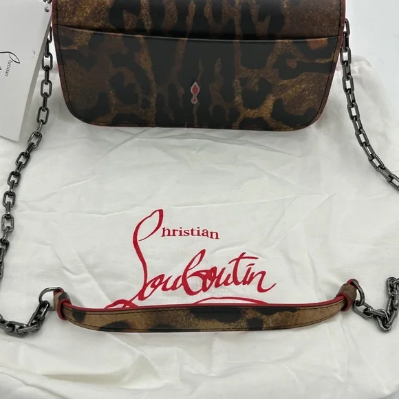 Women’s Christian Louboutin, Paloma Bengali, leather clutch/shoulder bag - Picture 2 of 14